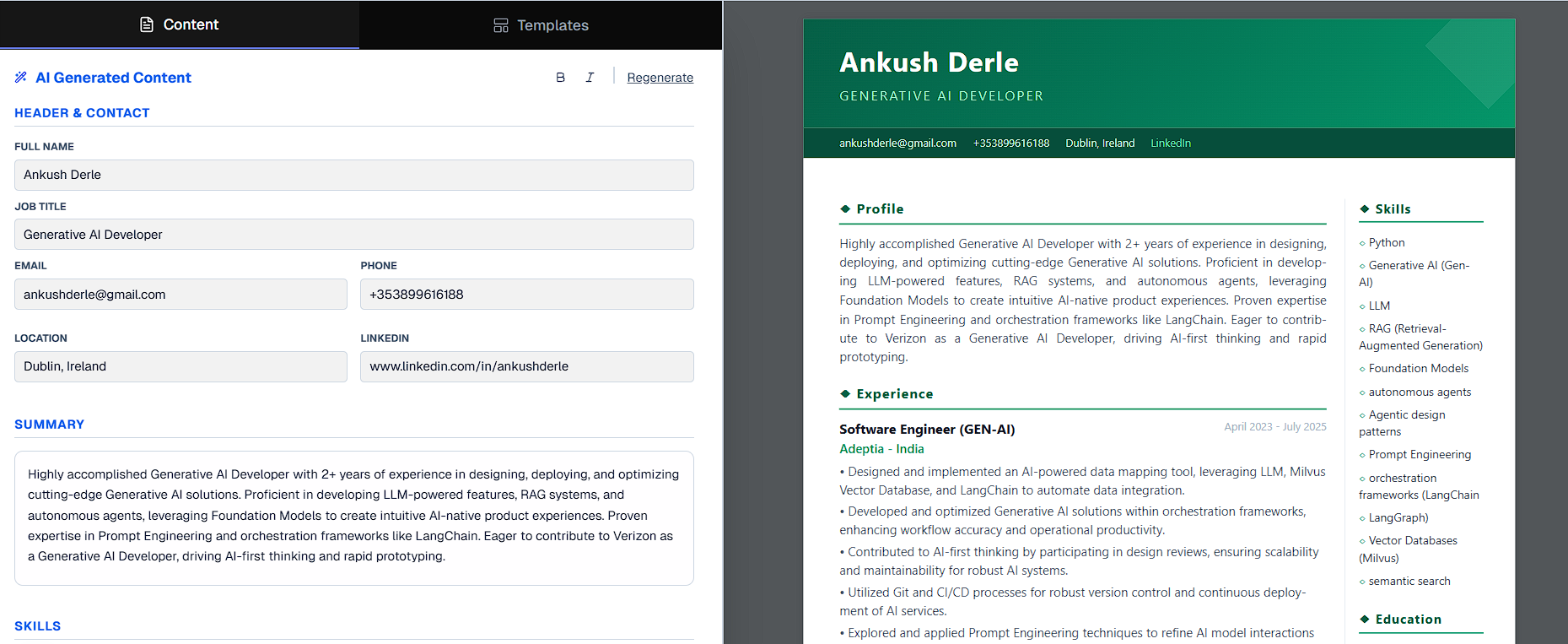 Professional Templates